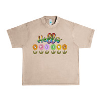 French Oak hello spring Urban Heavy Tee - MaliasSmallBusiness
