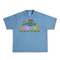 Pebble Blue hello spring Urban Heavy Tee - MaliasSmallBusiness