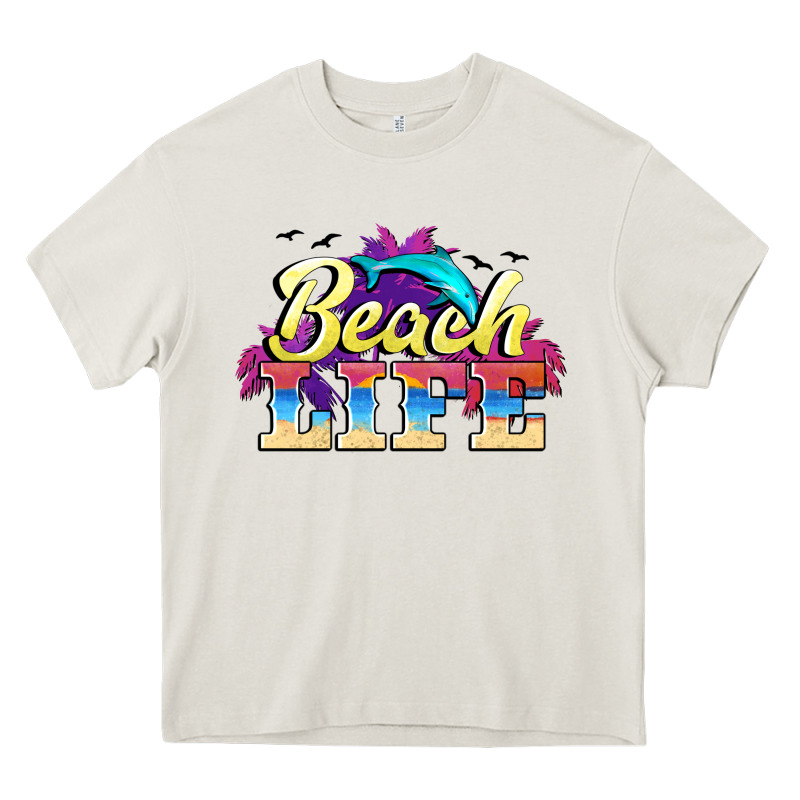Beach Life Heavy Core Tee by BarkalooDesign | Teevron