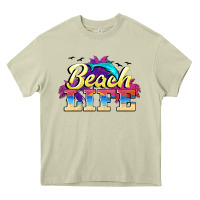 Mossy beach life Heavy Core Tee - BarkalooDesign