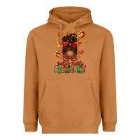 Meerkat santa's favorite assistant afro messy bun Heavyweight Hoodie - texasbilliewilder