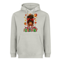 Moon Dust santa's favorite assistant afro messy bun Heavyweight Hoodie - texasbilliewilder