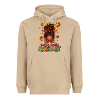 Mushroom santa's favorite assistant afro messy bun Heavyweight Hoodie - texasbilliewilder