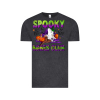 Vintage Black Spooky babes club Vintage Tee - NancyCooperArtShop