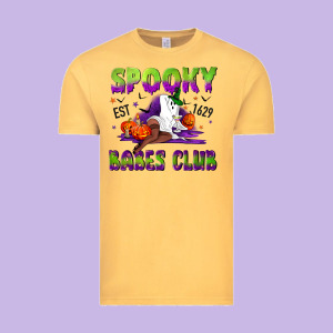 Spooky Babes Club Vintage Tee Designed By Nancycooperartshop
