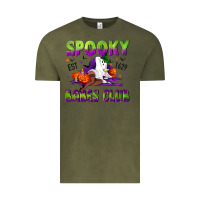 Vintage Olive Spooky babes club Vintage Tee - NancyCooperArtShop