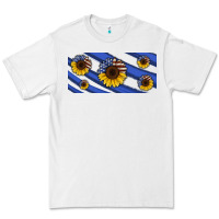 White american flag sunflowers 16oz libbey cup Premium Tee - HRA Design Shop