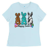 Baby Blue Western happy easter peeps Ladies Tee - Neo Western