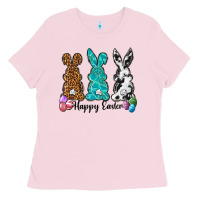 Bubblegum Pink Western happy easter peeps Ladies Tee - Neo Western