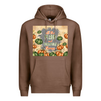 Chestnut all the plaid and pumpkin things Premium Hoodie - TumblerDesignByShophia