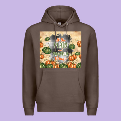 All The Plaid And Pumpkin Things Premium Hoodie Designed By Tumblerdesignbyshophia