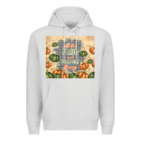 Dove Grey all the plaid and pumpkin things Premium Hoodie - TumblerDesignByShophia