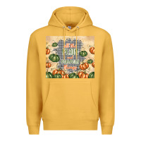 Mustard all the plaid and pumpkin things Premium Hoodie - TumblerDesignByShophia