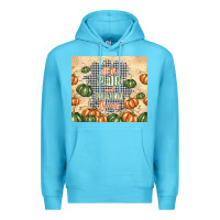 Ocean Blue all the plaid and pumpkin things Premium Hoodie - TumblerDesignByShophia