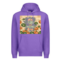 Purple all the plaid and pumpkin things Premium Hoodie - TumblerDesignByShophia