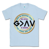 Dusty Blue be still and know Classic Tee - MaliasSmallBusiness