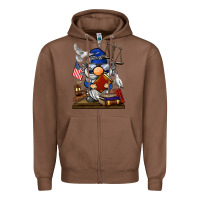 Chestnut judge  gnome Zipper Hoodie - BarkalooDesign