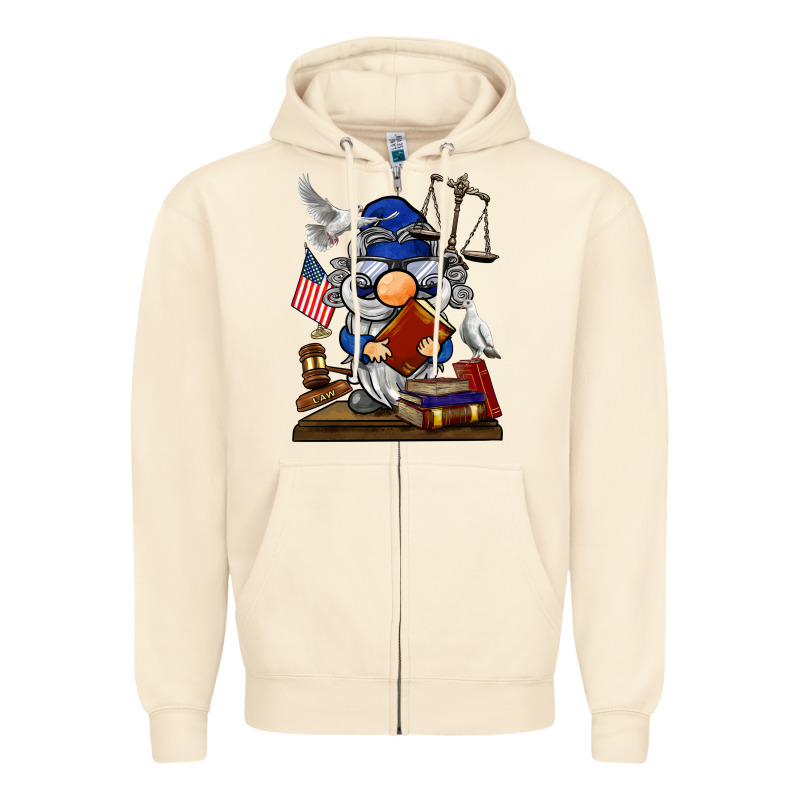 Judge  Gnome Zipper Hoodie by BarkalooDesign | Teevron