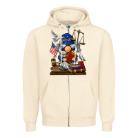 Sandshell judge  gnome Zipper Hoodie - BarkalooDesign