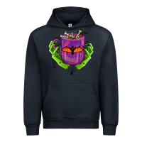 Navy Halloween Coffee Cup With Hands Urban Hoodie - FaDigitalArtStudio