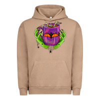 Pigment Burro Halloween Coffee Cup With Hands Urban Hoodie - FaDigitalArtStudio