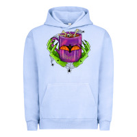 Pigment Grape Ice Halloween Coffee Cup With Hands Urban Hoodie - FaDigitalArtStudio