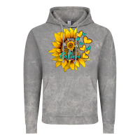 Cloud Rock western sunflower  cross believe Vintage Hoodie - BarkalooDesign