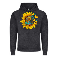 Western Sunflower  Cross Believe Vintage Hoodie | Teevron