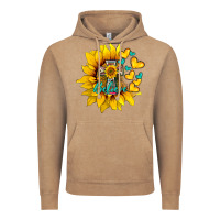 Vintage Coffee western sunflower  cross believe Vintage Hoodie - BarkalooDesign