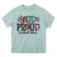 Arona loud proud football mom Heavy Core Tee - CowhideDigitalArt