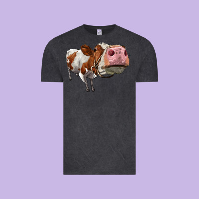 Cute Simmental Cow Vintage Tee Designed By Lillyallendesigns