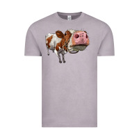 Vintage Zinc cute simmental cow Vintage Tee - LillyAllenDesigns