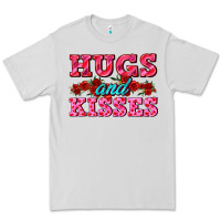 Dove Grey hugs and kisses valentines Premium Tee - AdoDesignShop