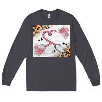 Smoke customized leopard floral nurse Long Sleeve Tee - MaliasSmallBusiness