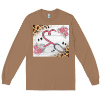Toasted Coconut customized leopard floral nurse Long Sleeve Tee - MaliasSmallBusiness
