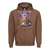 Chestnut fresh lavender gnome Zipper Hoodie - BarkalooDesign
