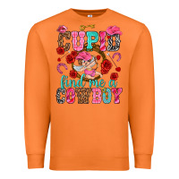 Carrot Cupid find me a cowboy Valentine's Day Premium Sweatshirt - HowdyJamesFarm