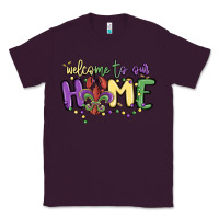 Plum welcome to our home Classic Tee - MaliasSmallBusiness
