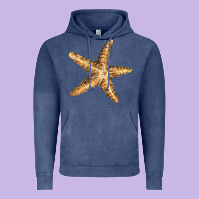 Starfish Vintage Hoodie Designed By Lillyallendesigns