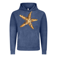 Vintage Denim Starfish Vintage Hoodie - LillyAllenDesigns