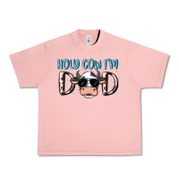 Salmon holy cow i'm dad Urban Heavy Tee - MaliasSmallBusiness