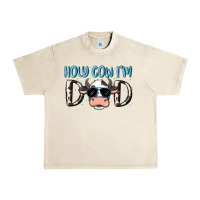 Sandshell holy cow i'm dad Urban Heavy Tee - MaliasSmallBusiness