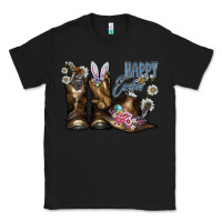 Black Happy Easter Classic Tee - CowhideDigitalArt