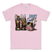 Bubblegum Pink Happy Easter Classic Tee - CowhideDigitalArt