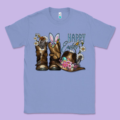 Happy Easter Classic Tee Designed By Cowhidedigitalart
