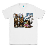 White Happy Easter Classic Tee - CowhideDigitalArt