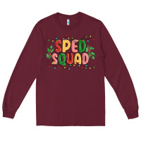 Burgundy sped squad Long Sleeve Tee - MaliasSmallBusiness