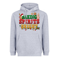 Heather Grey Baking spirits bright Heavyweight Hoodie - NancyCooperArtShop