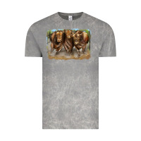 Cloud Rock 3 red angus bulls Vintage Tee - LillyAllenDesigns
