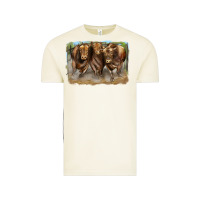 Vintage Arctic 3 red angus bulls Vintage Tee - LillyAllenDesigns